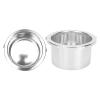 Hair Removal Wax Warmer Pot, Wax Pot, 100mm Wax Warmer Replacement Pot Portable Hair Removal Waxing Bowl Accessory for Hair Remover Machine (Silver) view 1