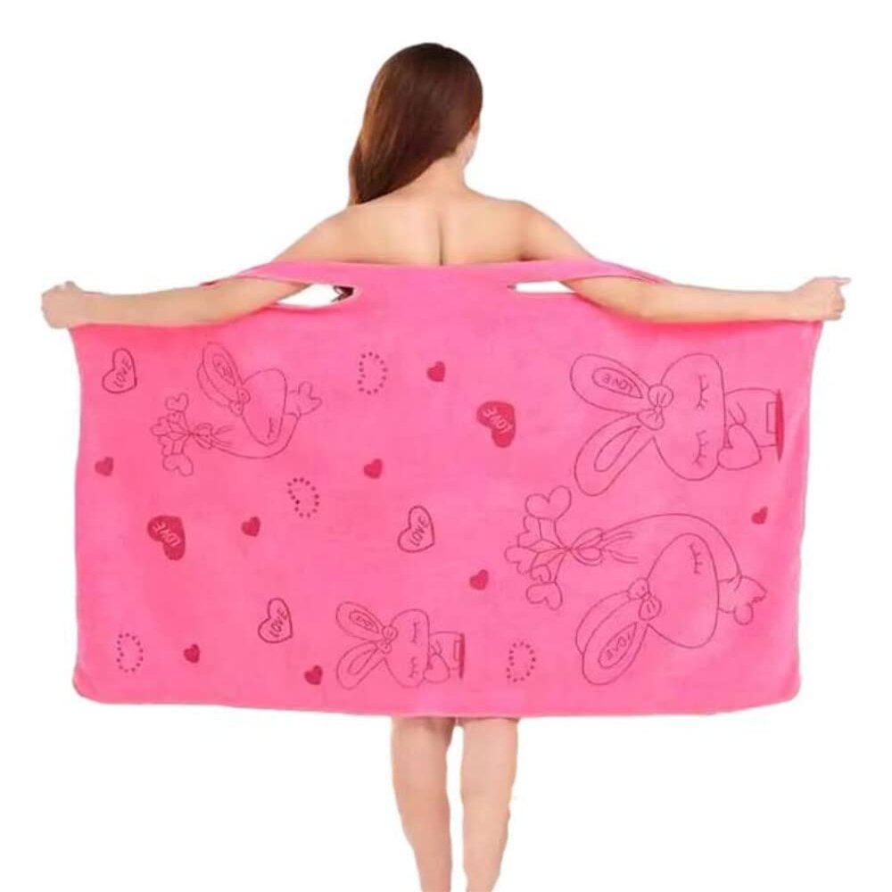 Women's Pink Bath Pack Bundle with Towel, Cosmetic Bag and Accessories (5 Items) PINK ONE SIZE ONE SIZE ONE SIZE Pink ONE SIZE ROSE PINK ONE SIZE