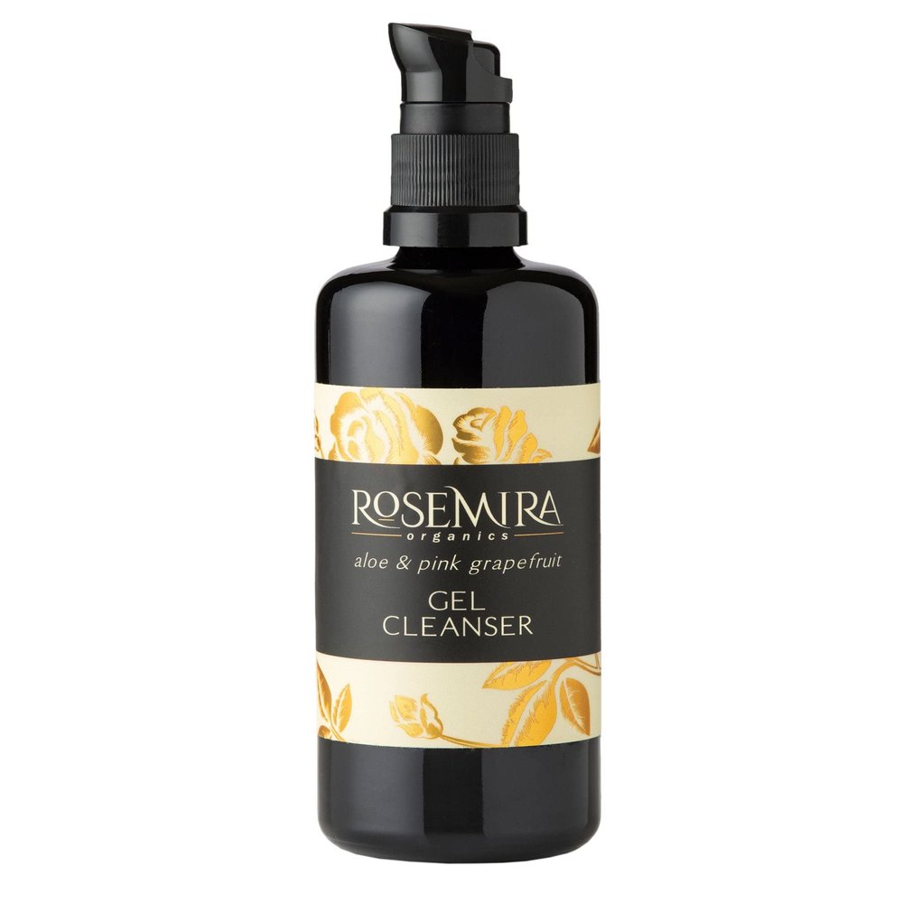 Organic Face Cleanser Gel with Aloe Vera & Pink Grapefruit - Anti Aging and Gentle Non Foaming Face Wash - 1 Month Supply - Made in USA