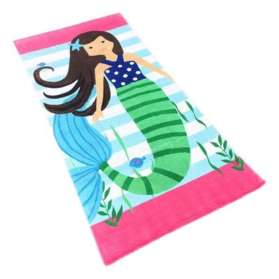 Women's Mermaid Bath Pack Bundle with Towel, Face Cleansing Brush and Accessories (5 Items) ONE SIZE ONE SIZE WOODEN ONE SIZE PINK ONE SIZE