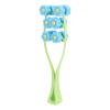 Face Roller, V Shaped Face Massager Double Clips ABS Material Comfortable Handle for Arms for Face for Legs blue view 1