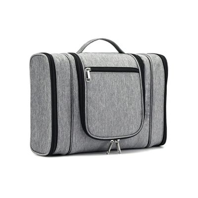 Sxdthy Extra Large Capacity Hanging Toiletry Bag for Men & Women, Portable Waterproof Makeup Organizer Comestic Bag (Color : Gray, Size : 31 * 14 * 36cm)