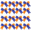 Cheer Bows 6 Inch 2 Color Ponytail Holder Hair Tie 16 Pcs Cheerleader Bows Hair Tie (Royal Blue/Orange) view 1