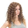 SWACC 20-Inch Long Big Bouffant Curly Wigs for Women Synthetic Heat Resistant Fiber Hair Pieces with Wig Cap (Light Brown Auburn Blonde Mixed) view 3