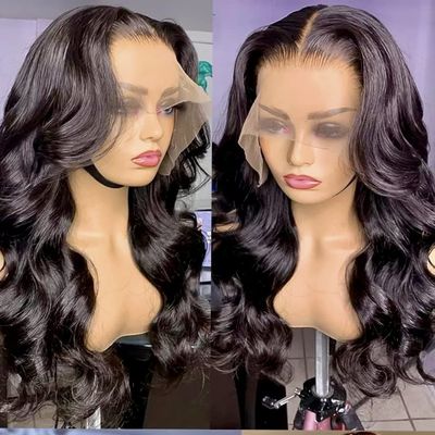 28 Inch 1B/27 Ombre Brazilian Virgin Human Hair Full Lace Frontal Wig 180 Density