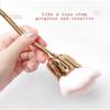 2 Pcs Nail Art Dust Powder Remover Nail Art Brush Set Acrylic Nail Brush Cleaner Manicure Brush Tools Soft Brush view 4