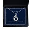 Brilliant Wife, I Wish That I Could be The Smile on Your face Each Day of The Week, Christmas Rising Phoenix Necklace for Wife view 1