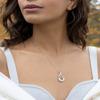 Brilliant Wife, I Wish That I Could be The Smile on Your face Each Day of The Week, Christmas Rising Phoenix Necklace for Wife view 3