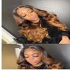 28 Inch 1B/30 Ombre Brazilian Virgin Human Hair Full Lace Frontal Wig 180 Density view 1