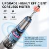 SAVILAND Electric Nail Drill 35000RPM: High Speed Portable Nail Drill Machine Nail File with Ceramic Corn Bit USB Rechargeable for Acrylic Gel Nails Removal Manicure Pedicure Kit for Home Salon White view 2