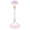 01 02 015 Massage Jade Stone Face Massage Roller, Crystal Roller Versatile Jade Roller Rose Quartz Roller, Rose Quartz Jade for Small Area Massage Slimming Face Beauty(Gold) view 1