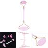01 02 015 Massage Jade Stone Face Massage Roller, Crystal Roller Versatile Jade Roller Rose Quartz Roller, Rose Quartz Jade for Small Area Massage Slimming Face Beauty(Gold) view 4