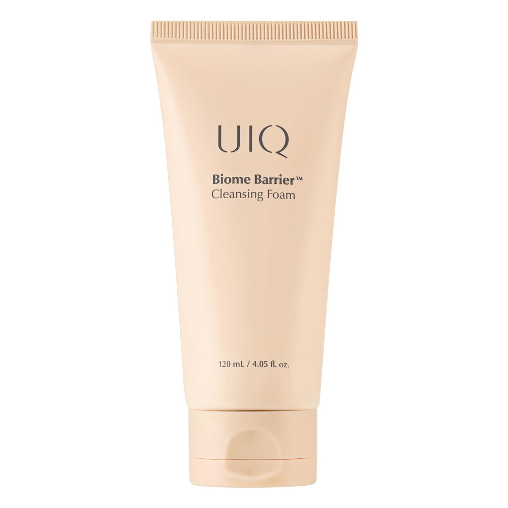 UIQ Biome Barrier Cleansing Foam, Facial Cleanser, Mild Hypoallergenic formula, Face Wash, Blackhead Remover, Moisturizing facial cleanser for All Skin Types 4.05 fl.oz(120ml)