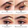 Docolor Eyebrow Brush Duo Eyebrow Spoolie 3Pcs Professional Angled Eye Brow Brush Perfect for Lining and Shaping Brows, Spoolie for Brows or Lashes Black view 3