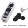 100pcs Sandpaper Disc and 1pcs Metal Bit, 3/32 Shank Replaceable Pedicure Sanding Disc Bit for Dead Skin Callus Removal Electric Foot File Tools (150#(Medium)) view 2