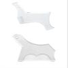 Men's Beard Shaping Tool With Inbuilt Comb Transparent Template Styling Comb Templates for Goatee Mustache Sideburns, Jaw Cheek/Neck Line, Symmetric/Curve/Step Cut (Clear-2pcs) view 1