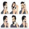 4PCS Men's Beard Shaping Tool Template, Beard Guide Shaper with Inbuilt Comb, Multi-liner Edges Shave for Curve/Straight/Neckline/Goatee/Sideburns (Clear-4pcs) view 3