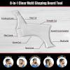 4PCS Men's Beard Shaping Tool Template, Beard Guide Shaper with Inbuilt Comb, Multi-liner Edges Shave for Curve/Straight/Neckline/Goatee/Sideburns (Clear-4pcs) view 4