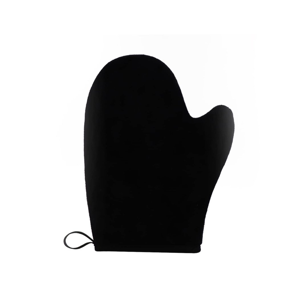 Self Tanning Glove Body Tan Tools Tanning Cream Lotion Oil Reusable Home Beauty Salon SPA Use Black Colour Elitzia ETMH01