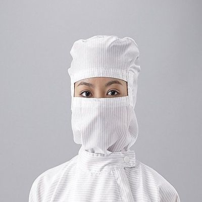 AS ONE As Pure Clean Suit Hood (Eyelash Type) White LL (Clean Cleaned) / 1-2315-04-77