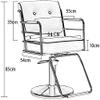 Salon Chair Hydraulic Chair for Business or Home, Hair Salon Chair Styling Hairdressing Chair Barber Lift Chairs Hair Salon Chair Swivel Adjustable Easy to Clean Leather (420 lbs) (Brown ) convenient view 2