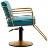 Salon Chair Hydraulic Chair for Business or Home, Hair Salon Chair Styling Hairdressing Chair Barber Lift Chairs Hair Salon Chair Swivel Adjustable Easy to Clean Leather (420 lbs) (Brown ) convenient view 3