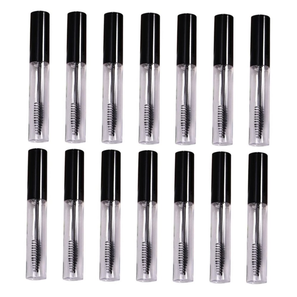 Beaupretty 1set Refillable Mascara Tubes Empty Eyelash Bottles with Funnel Compact Design for Travel and Storage for Mascara and Eyelash with Caps