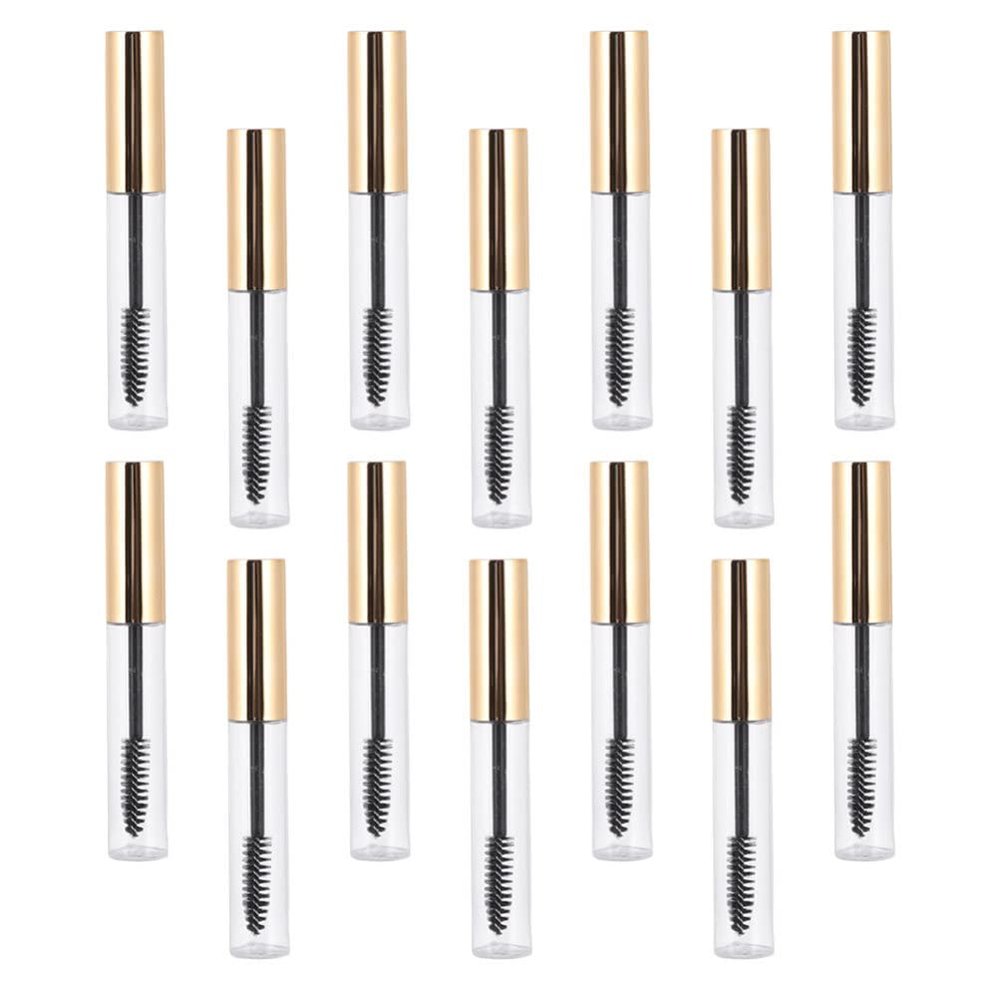 Beaupretty 1set Empty Mascara Bottles with Funnels Portable Eyelash Containers for Travel Storage for Mascara and Eyelash Products Transparent Design for Easy Viewing