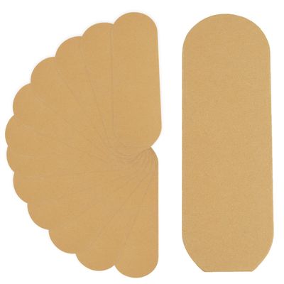 Stainless Steel Pedi File Refill, 180 Grit,Yellow - Pedicure Refill Pads - Foot Rasp Pad with Removable Glue,Size 5.2" L x 1.7" W