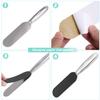 Stainless Steel Pedi File Refill, 180 Grit,Yellow - Pedicure Refill Pads - Foot Rasp Pad with Removable Glue,Size 5.2" L x 1.7" W view 3