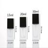 2 Pcs 15ml 0.5oz Empty Glass Pump Bottles Refillable Foundation Containers Travel Size Cream Liquid Dispenser for Cosmetics Storage view 2