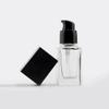 2 Pcs 15ml 0.5oz Empty Glass Pump Bottles Refillable Foundation Containers Travel Size Cream Liquid Dispenser for Cosmetics Storage view 4