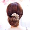 4pcs Crystal Bride Wedding Hair Combs, Flower Bridal Hair Comb Rhinestone Crystal Clip Bridal Hair Accessories for Women Girls Wedding Headpiece, Random Style view 2