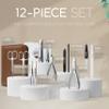 Manicure Set Women and Men  12-Piece Professional Grooming Kit with Premium Tools, Genuine Leather Case, and exclusive Glass Nail File for Hand & Foot Care, German Quality view 3