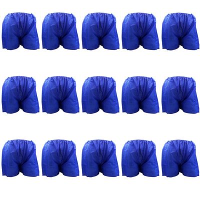 ABOOFAN 15pcs Disposable Sauna Shorts for Men Non-woven Underwear for Massage Spa Comfortable Elasticity Disposable Sauna Accessories for Daily Use Blue