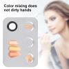 Makeup Mixing Palettes, Stainless Steel Cosmetic Mixing Palettes Color Blending Plate with Double-Headed Scraper for Makeup Artist view 4