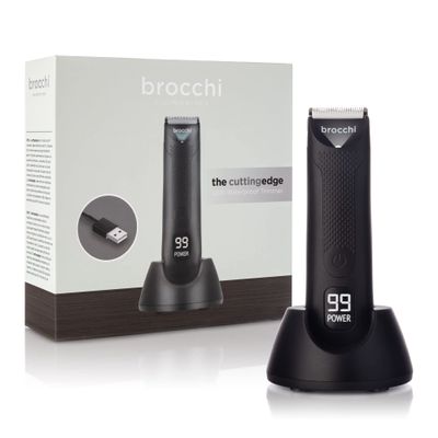 Brocchi Cutting Edge USB Waterproof Face & Body Hair Trimmer - Electric Razor for Men - Beard & Nose Hair Trimmer - Waterproof Hair Clippers - USB Charger