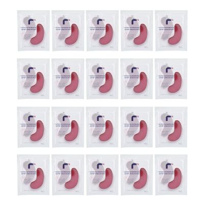Eye Patches, 20PCS Red Ginseng Repair Eye Moisturizing Nourishing Eye Patch Firming Pad Dark Circles Crystal Collagen 3g for Wrinkles, Puffy Eyes