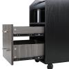 Glass Glow Pedicure Trolley Black/Dark Gray Cart for Nail Salon Furniture & Equipment view 4