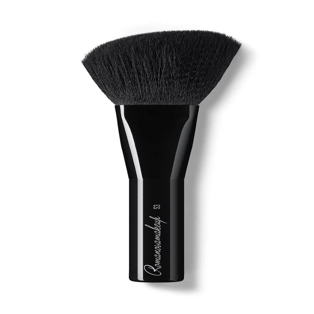Sexy Contour and Bronzer Face Brush. Durable and Ultimate Soft Brush for Easy Blending by Romanovamakeup. Blend Contour, Scupting Cream, Bronzer, Highlighter on Face, Smooth and Even Result for Women.