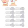 10Pcs Silicone Mask Brush, Face Mask Beauty Tools for Sleeping Mask, Hairless Body Lotion Short Handle Mud Applicator Portable Facial Beauty Tool White face mask brush applicator (Scalloped Thumb) view 4
