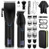 Karrte Professional Hair Clippers and Trimmer Kit for Men, Barber Clipper Set Cordless Hair Cutting, Beard Trimmer Grooming Haircut Kit view 1