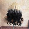 13x6 Lace Front Wigs Brazilian Human Hair Blonde Ombre Black 613T1B 2 Tone Body Wave Glueless Lace Free Part Wig for Black Women Pre Plucked Bleached Knots Unprocessed Virgin Hair (16",13x6 ) view 4