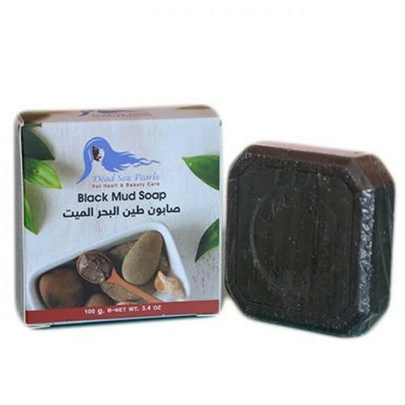 2 Pcs Dead Sea Black Mud Soap bar 100 gr Deep Cleansing Natural With Minerals