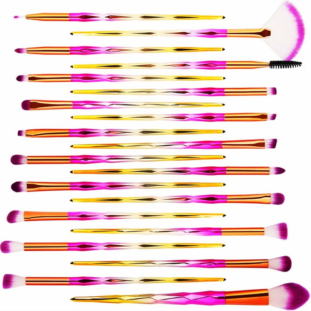20Pcs Makeup Brushes Kit Makeup Brush Set for Eyeshadow Foundation Blush and Concealer, Start the Day Beautifully, Travel Friendly