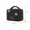 Sxdthy Cosmetic Bag, Double-Layer Large-Capacity Wash Storage Bag, Casual Women Travel Makeup Bag Toiletry Case (Color : Black) view 2