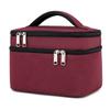 Sxdthy Cosmetic Bag, Double-Layer Large-Capacity Wash Storage Bag, Casual Women Travel Makeup Bag Toiletry Case (Color : Red) view 1