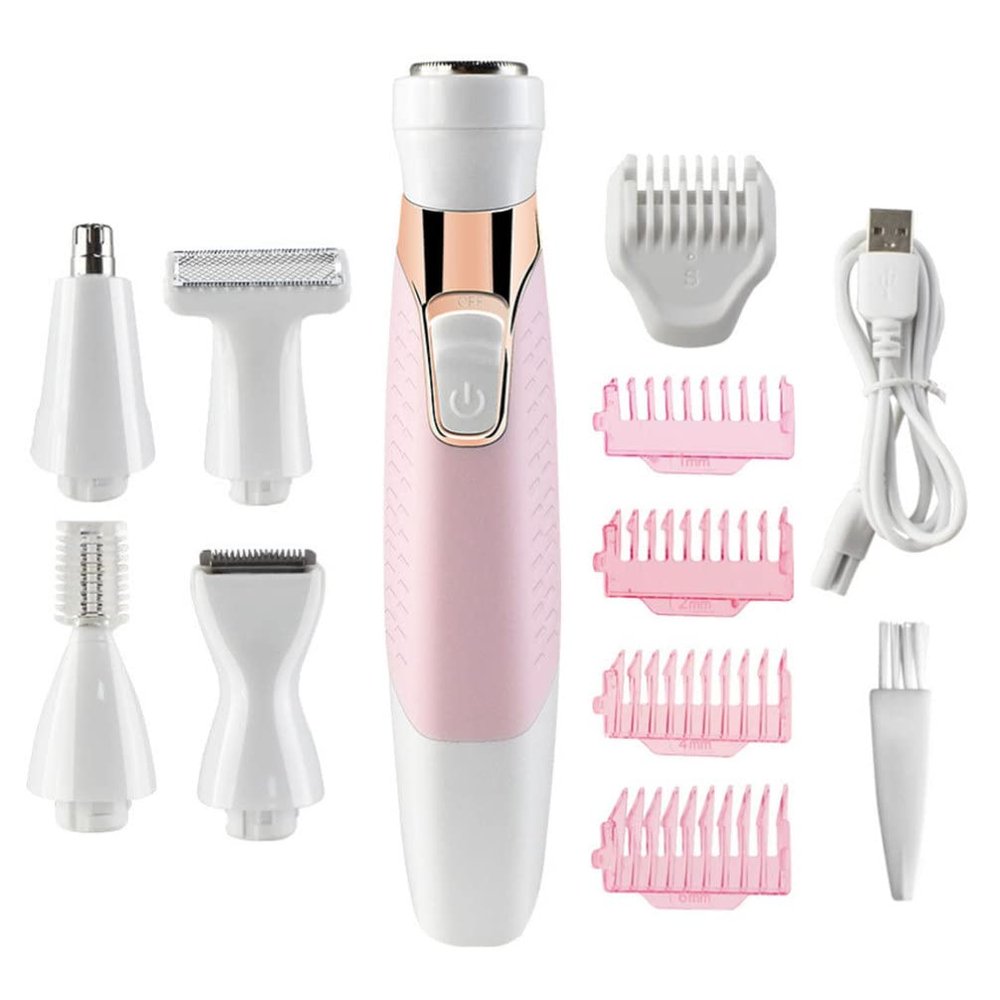 FRCOLOR Hair Cutter Multifunction Removal Tool for Women Eyebrow Trimmer Rechargeable and Washable Trimmer for Personal Grooming
