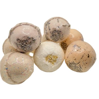 Assorted Natural Organic Bath Bombs (8 Bath Bombs)
