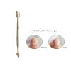 Stainless Steel Manicure Pedicure Cuticle Nail Pusher and Nail Cleaner Double Ended Head Nail Scraper Gel Nail Polish Remover For Fingernails and Toenails view 2